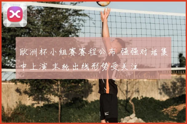 欧洲杯小组赛赛程公布 强强对话集中上演 末轮出线形势受关注